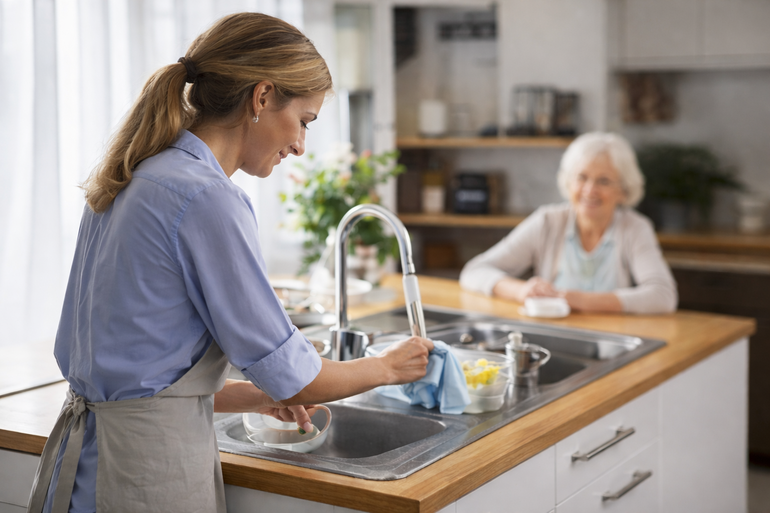 Stundenweise Alltagshilfe und Begleitung